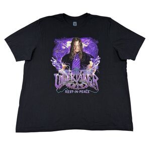 WWE Undertaker Shirt Mens Size 4XL Rest In Peace Wrestling Short Sleeve Tee